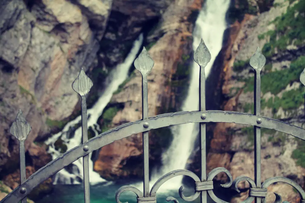 Der Savica-Wasserfall in Slowenien