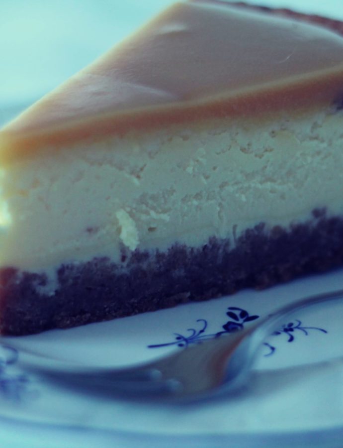 Weiße Schokolade Karamell Cheesecake