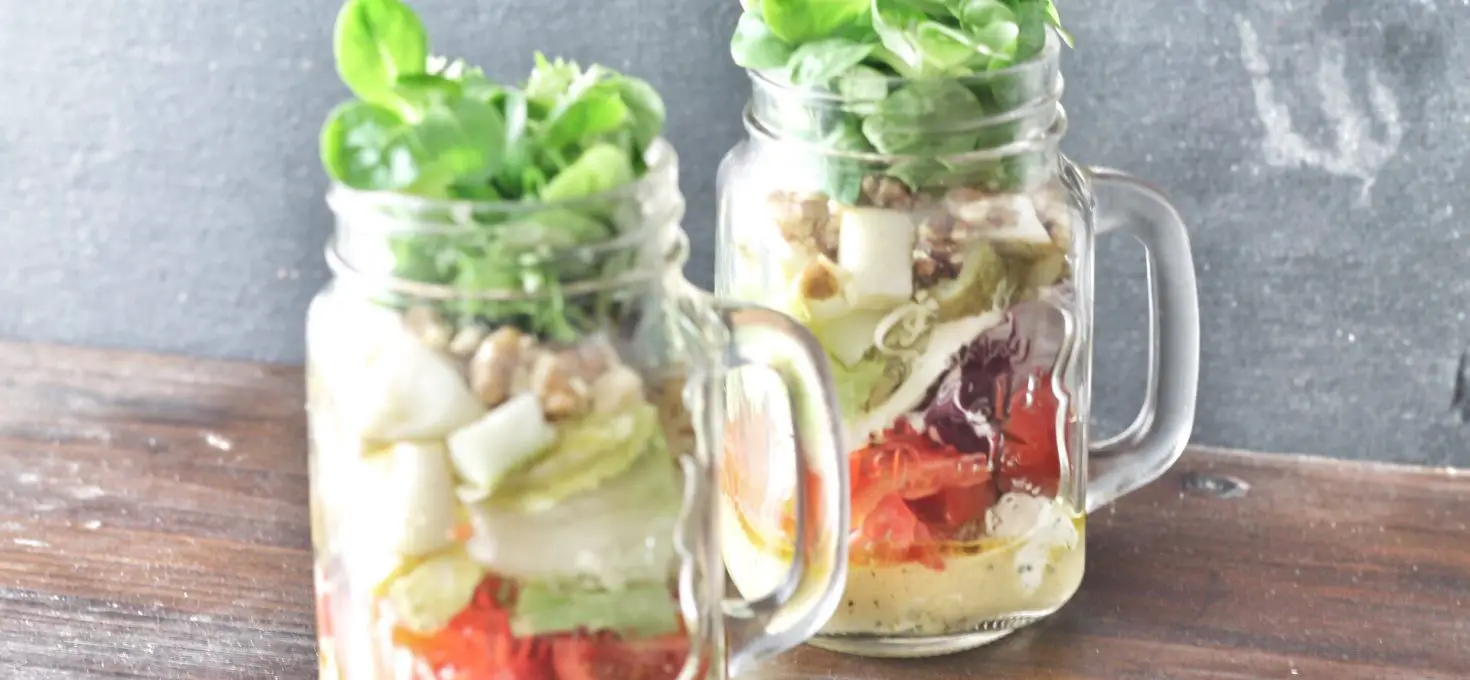 Gut vorbereitet: Salate im Glas