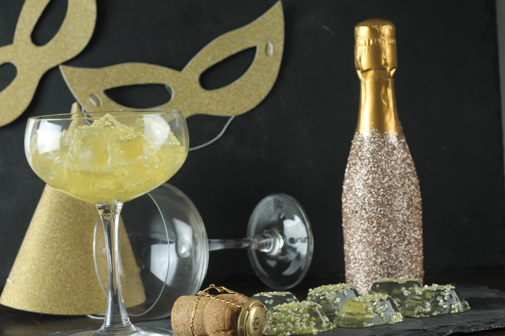 Champagner Jello Shots zu Silvester - Mein wunderbares Chaos