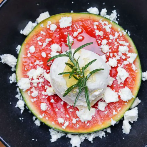 Gegrillte Wassermelone mit Honig-Rosmarin-Eis - Mein wunderbares Chaos