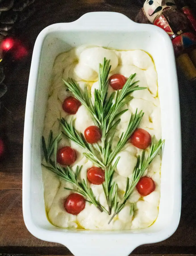 Weihnachtsbaum-Focaccia