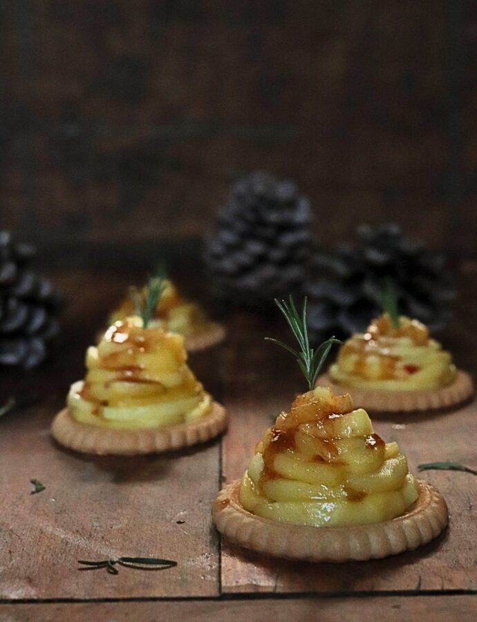 Apfel Tartelette Tannenbäumchen – einfach, schnell, lecker